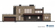 Фасады: Современный кирпичный дом по проекту M365 