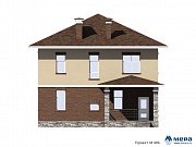 Фасады: Классический проект дома из газобетона по проекту М406  | СК Мера