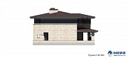 Фасады: Современный дом в стиле Ф.Л. Райта по проекту M382 
