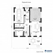 Планировки: Классический проект дома из газобетона по проекту М406  | СК Мера