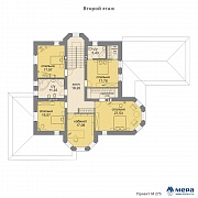 Планировки: Дом из кирпича по проекту M275 