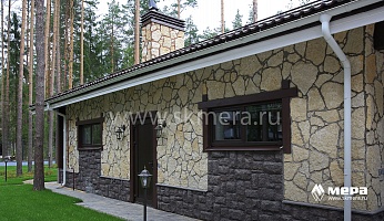 Фасады: Комбинированный коттедж по проекту М283 в Охтинском парке №14