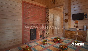 Фасады и интерьеры: Гостевой дом-баня в Охтинском парке №5