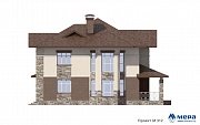 Фасады: Дом из крупноформатного кирпича по проекту М312  | СК Мера