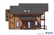Фасады: Дом из клееного бруса по проекту M330 