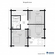 Планировки: Небольшой дом из клееного бруса по проекту M392  | СК Мера