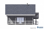 Фасады: Дом из клееного бруса по проекту M329 