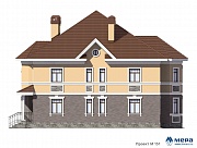 Фасады: Дом из кирпича по проекту M151 