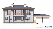 Фасады: Дом из клееного бруса по проекту M321 