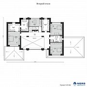 Планировки: Современный дом в стиле Ф.Л. Райта по проекту M382 