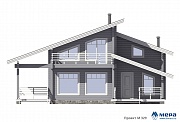 Фасады: Дом из клееного бруса по проекту M329  | СК Мера