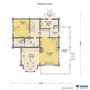 Планировки: Дом из клееного бруса по проекту M241  | СК Мера