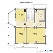 Планировки: Дом из клееного бруса по проекту M106  | СК Мера
