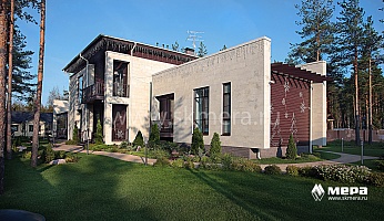 Фасады: Дом из кирпича в Охтинском парке №19