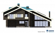 Фасады: Современный дом из кирпича по проекту M354 