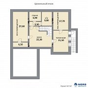 Планировки: Дом из кирпича по проекту M147  | СК Мера