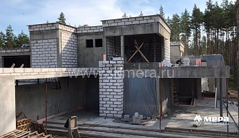 Строительство современного дома из газобетона: Современный дом из газобетона в Репино-парк №1