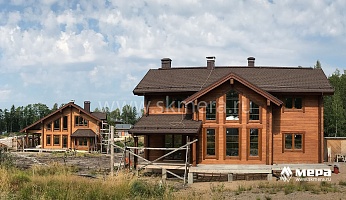 Общий вид домов: Усадьба из 2 домов по проектам М233 и М300 №1