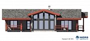 Фасады: Одноэтажный дом из клееного бруса по проекту M393  | СК Мера