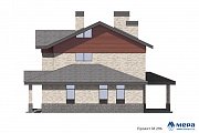 Фасады: Дом из крупноформатного кирпича по проекту М296  | СК Мера