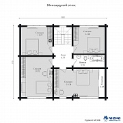 Планировки: Дом из клееного бруса по проекту M398 