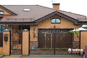 Фасады: Загородный дом из кирпича в пос. Александровская №5