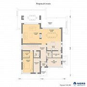 Планировки: Дом монолитно-кирпичный по проекту M280 