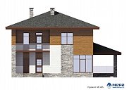 Фасады: Дом из газобетона по проекту M385 