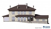 Фасады: Современный дом из кирпича по проекту M362 