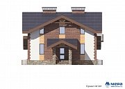 Фасады: Дом из кирпича по проекту М301 