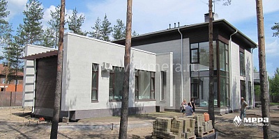Процесс строительства : Дом из кирпича в Охтинском парке №4