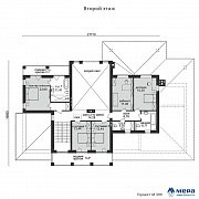 Планировки: Дом из газобетона с гаражом на 2 машины по проекту M399 