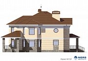 Фасады: Дом из кирпича по проекту M157  | СК Мера