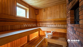 Интерьеры бани: Стилизованная усадьба из клееного бруса 300 кв.м. №6