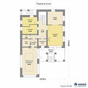 Планировки: Дом из кирпича по проекту M188 