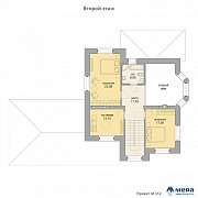 Планировки: Дом из крупноформатного кирпича по проекту М312  | СК Мера