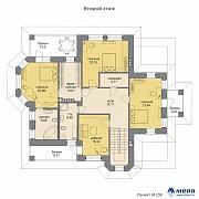 Планировки: Дом из кирпича по проекту M238  | СК Мера