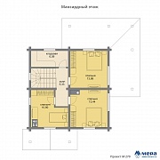 Планировки: Дом из клееного бруса по проекту M270  | СК Мера