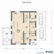 Планировки: Дом из кирпича по проекту M226  | СК Мера