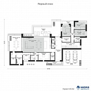 Планировки: Современный коттедж по проекту М432  | СК Мера