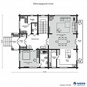 Планировки: Комбинированный дом по проекту М384  | СК Мера