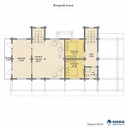 Планировки: Дом из клееного бруса по проекту M231  | СК Мера
