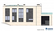 Фасады: Дом из кирпича по проекту M346 