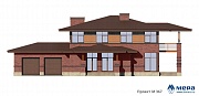 Фасады: Современный дом в стиле Райта по проекту M367  | СК Мера