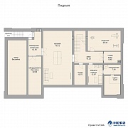 Планировки: Дом из кирпича по проекту M346  | СК Мера