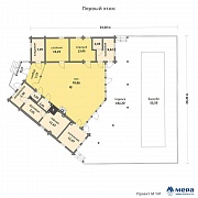Планировки: Дом из клееного бруса по проекту M141  | СК Мера