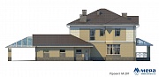 Фасады: Дом из кирпича по проекту M201 