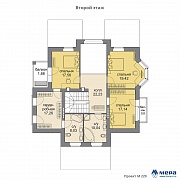 Планировки: Дом из кирпича по проекту M220 
