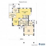 Планировки: Дом из кирпича по проекту M201  | СК Мера