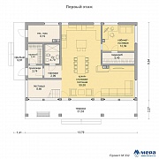 Планировки: Дом в стиле фахверк по проекту M332 